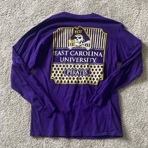 Purple ECU long shave tee